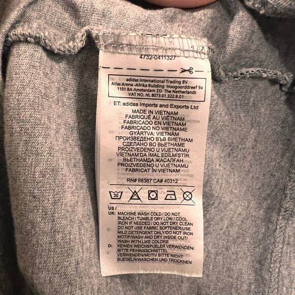 Adidas Mens T-Shirt Trefoil Graphic Logo Active Skate Short Sleeve Tee Gray 2XL - Picture 7 of 8